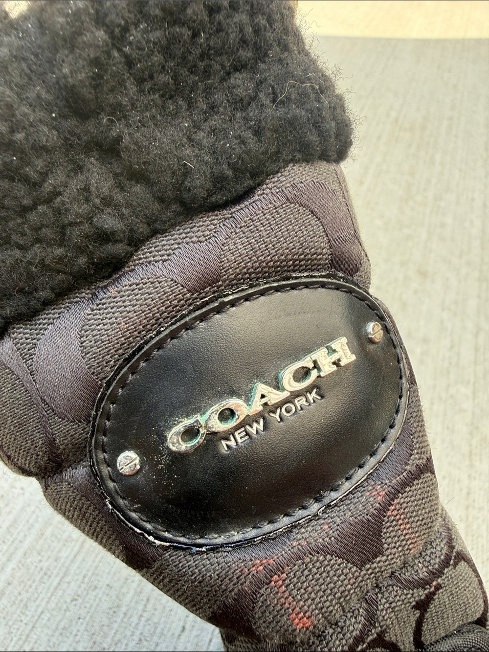 Coach Sonya Winter Snow Boots Black Side Zip Women’s US 8 - Picture 11 of 12